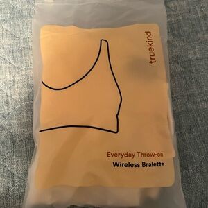 Truekind Everyday Throw-on Wireless Bralette - Cream